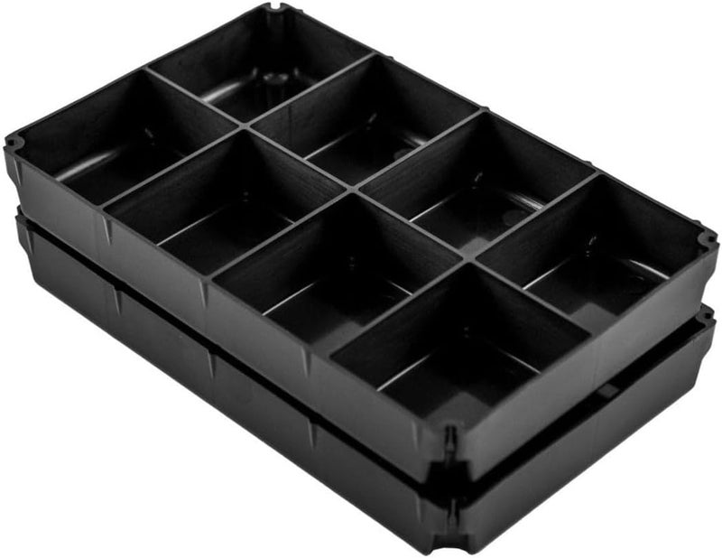 YakAttack TracPak 5x1 Inserts Two Pack | Half-Depth Organizers for Stackable Storage Box | 5 Compartments Each | Includes Stacking Tabs | Fits TracPak System | Made in USA - Image 3